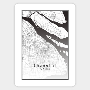 Shanghai City Poster Sticker